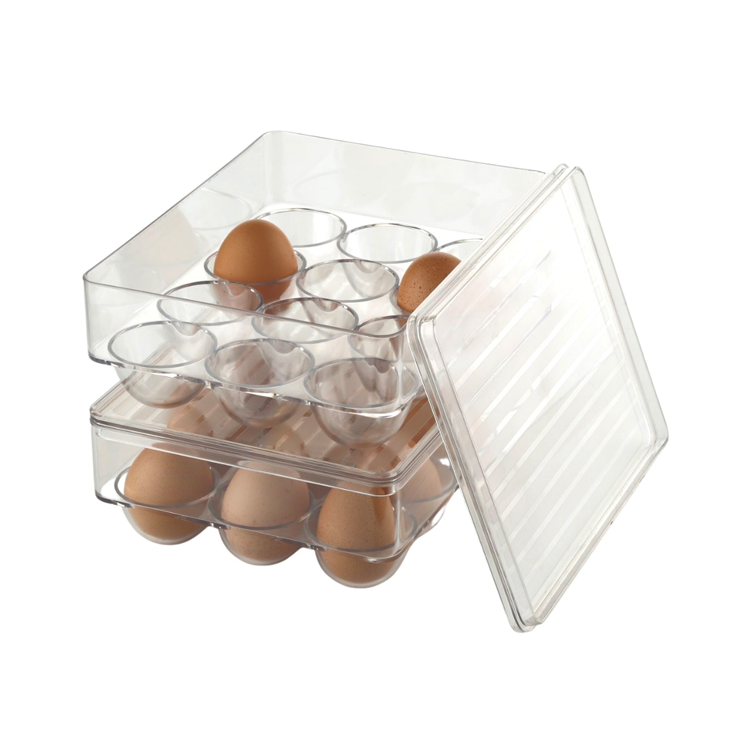 2794 12 Cavity Egg Storage Box For Holding And Placing Eggs Easily And Firmly. DeoDap 2794 12 Cavity Egg Storage Box For Holding And Placing Eggs Easily And Firmly. DeoDap
